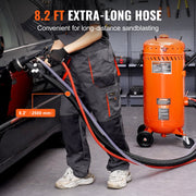 28 Gallon Vacuum Sand Blaster, Dustless Sandblaster with Built-in 1200W Vacuum System for Dust Control and V952-PSGP286125PSIP3JOV3