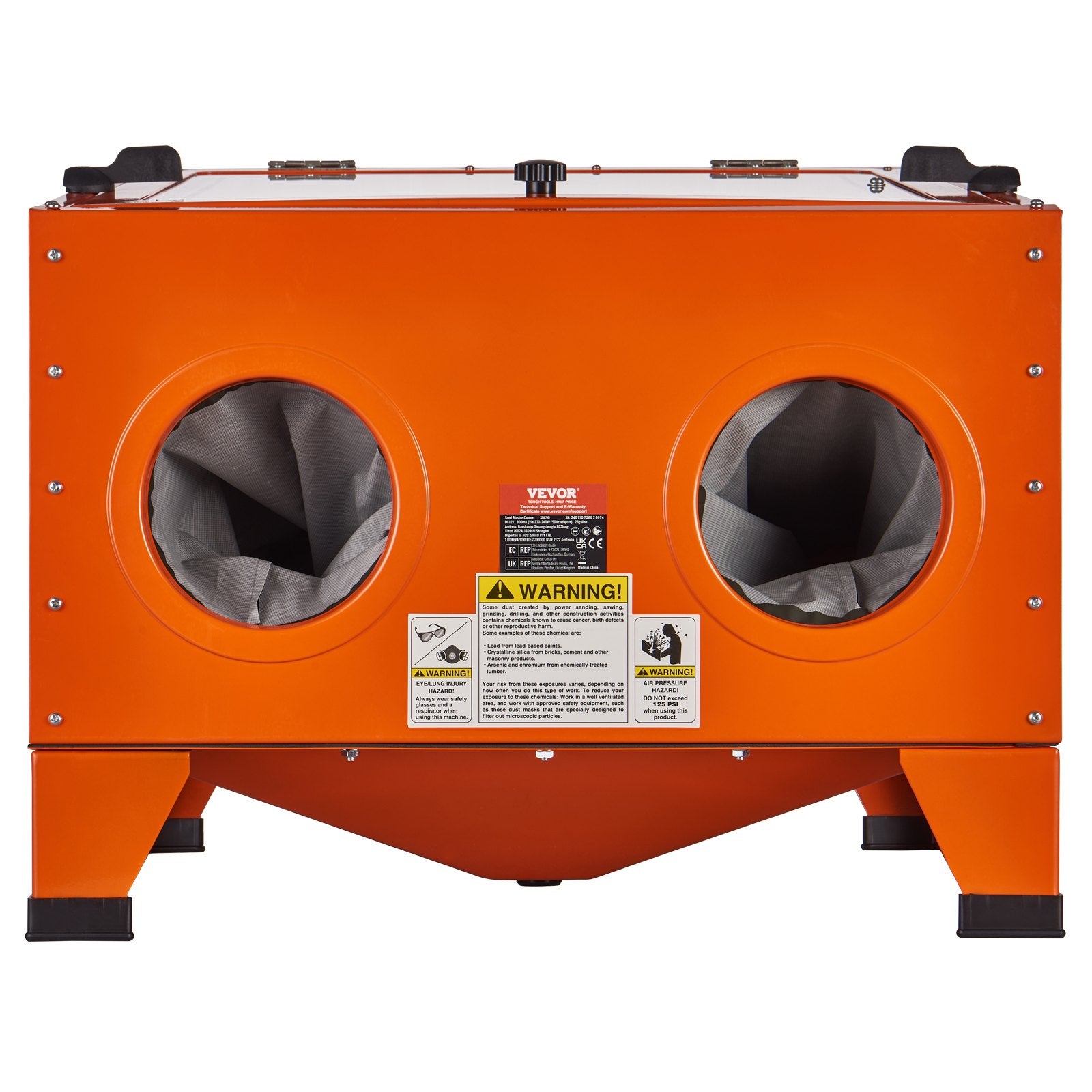 25 Gallon Sandblasting Cabinet, 40-120PSI Portable Benchtop Sand Blasting Cabinet, Heavy Duty Steel Sand V952-PSJ25JLW00002P4MFV3
