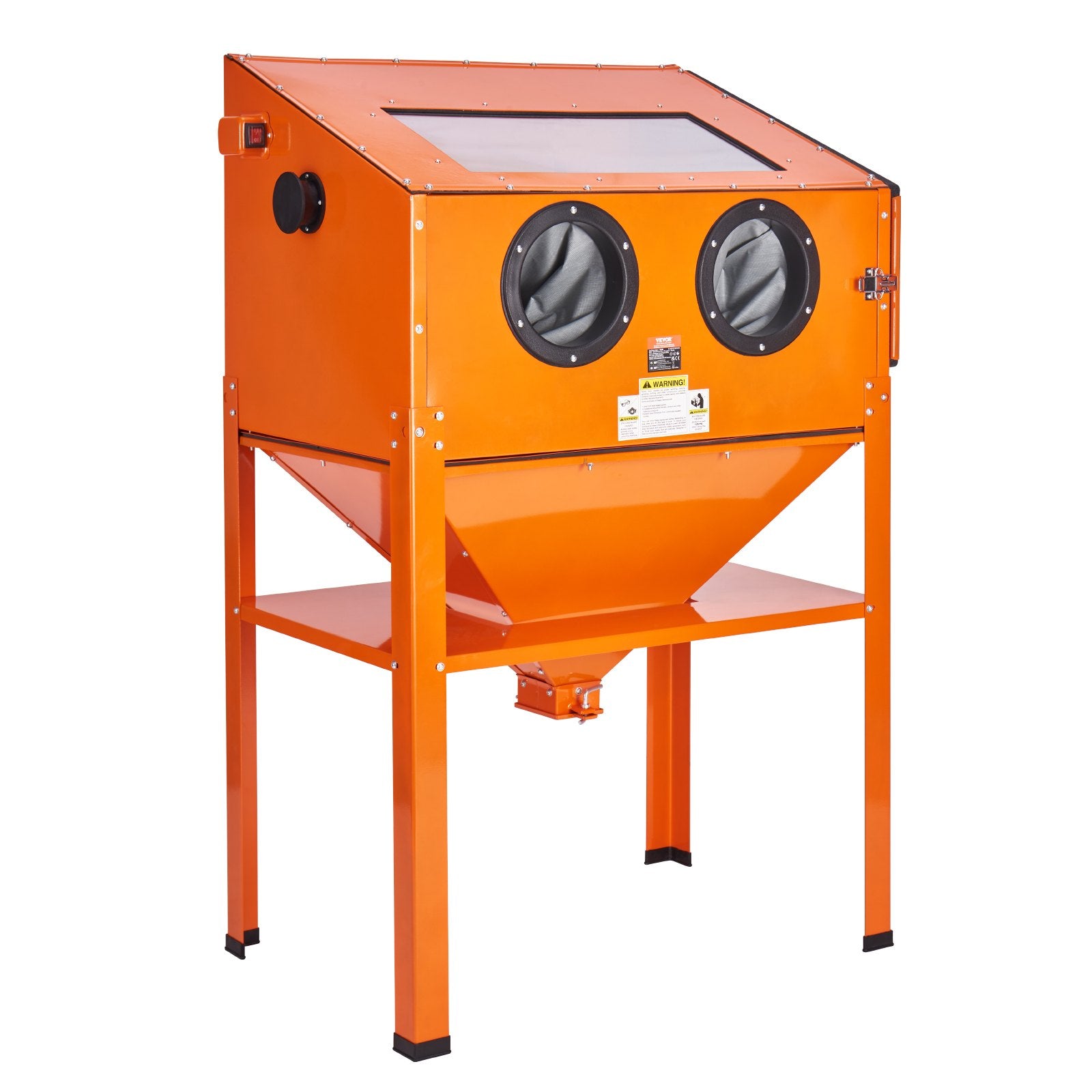 60 Gallon Sand Blasting Cabinet with Stand with Blasting Gun & 4 Nozzles V952-PSJ60JLW0000PHICYV3