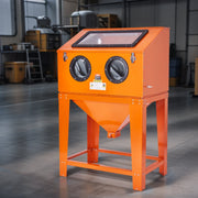 90 Gallon Sandblasting Cabinet with 1.8 Gallon Dust Collection System, 40-120PSI Sand Blasting Cabinet with V952-PSJ90JLY0000LHGAJV3