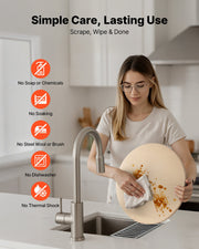 Pizza Stone, 381 mm Round Cordierite Pizza Stone, Extra Large Baking-Stone with Aluminum Peel, 17 mm V952-PSSJQSYX15INBTVJF001V0