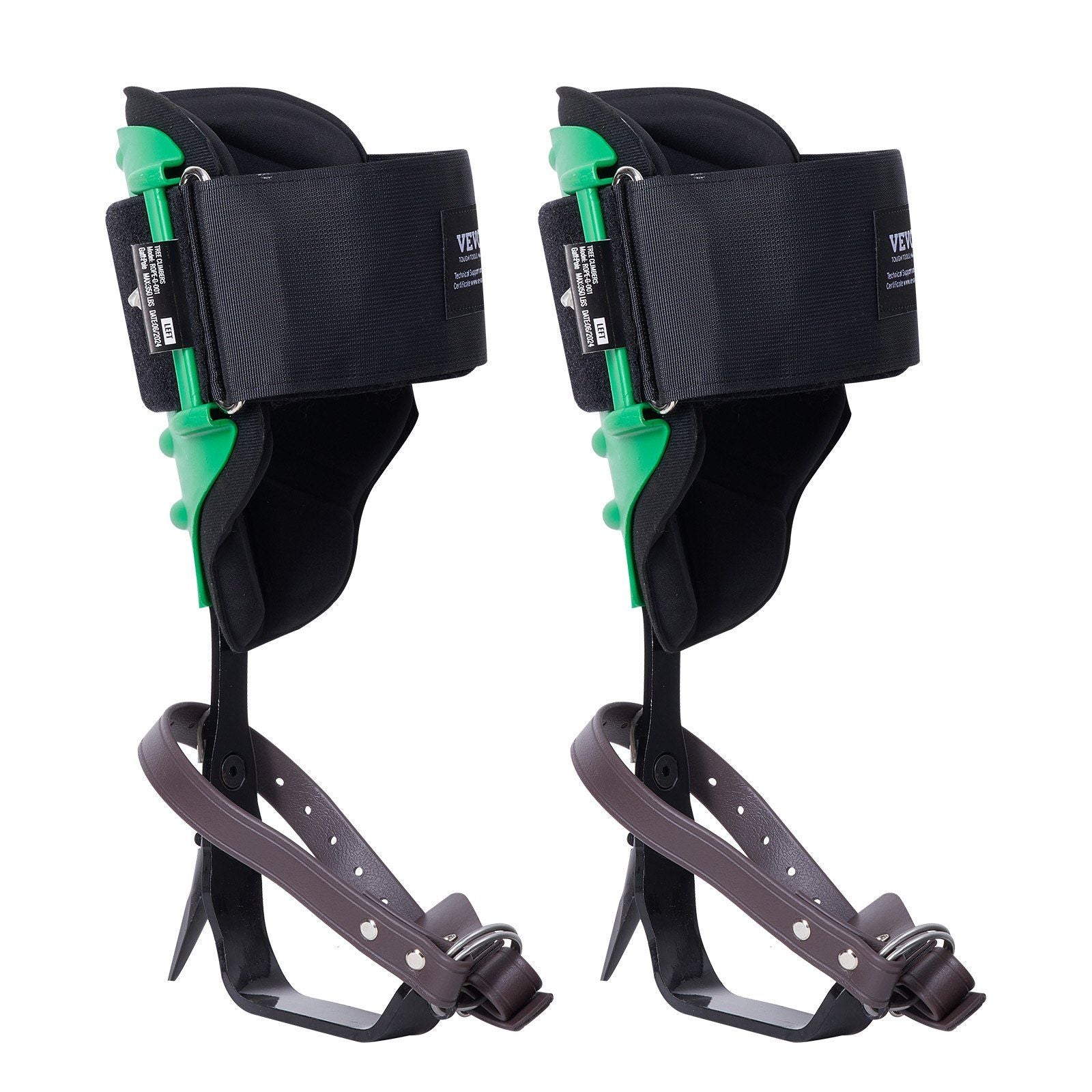 Tree Climbing Spikes, 1 Pair Alloy Steel Climbing Spurs, 350lbs Load Capacity Tree Climbing Gear with Straps V952-PSZZDPKSLEVAFSL9AV0