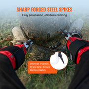 Tree Climbing Spikes, 1 Pair Aluminum Climbing Spurs, 350lbs Load Capacity Tree Climbing Gear with Straps and V952-PSZZHSDPKSLEDZ2TTV0