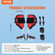 Tree Climbing Spikes, 1 Pair Aluminum Climbing Spurs, 350lbs Load Capacity Tree Climbing Gear with Straps and V952-PSZZHSDPKSLEDZ2TTV0