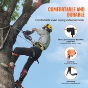 Tree Climbing Spikes Set, 1 Pair Alloy Steel Climbing Spurs with Safety Rope and Safety Harness, 350lbs Load V952-PSZZPZCZHKPZ0IXFTV0