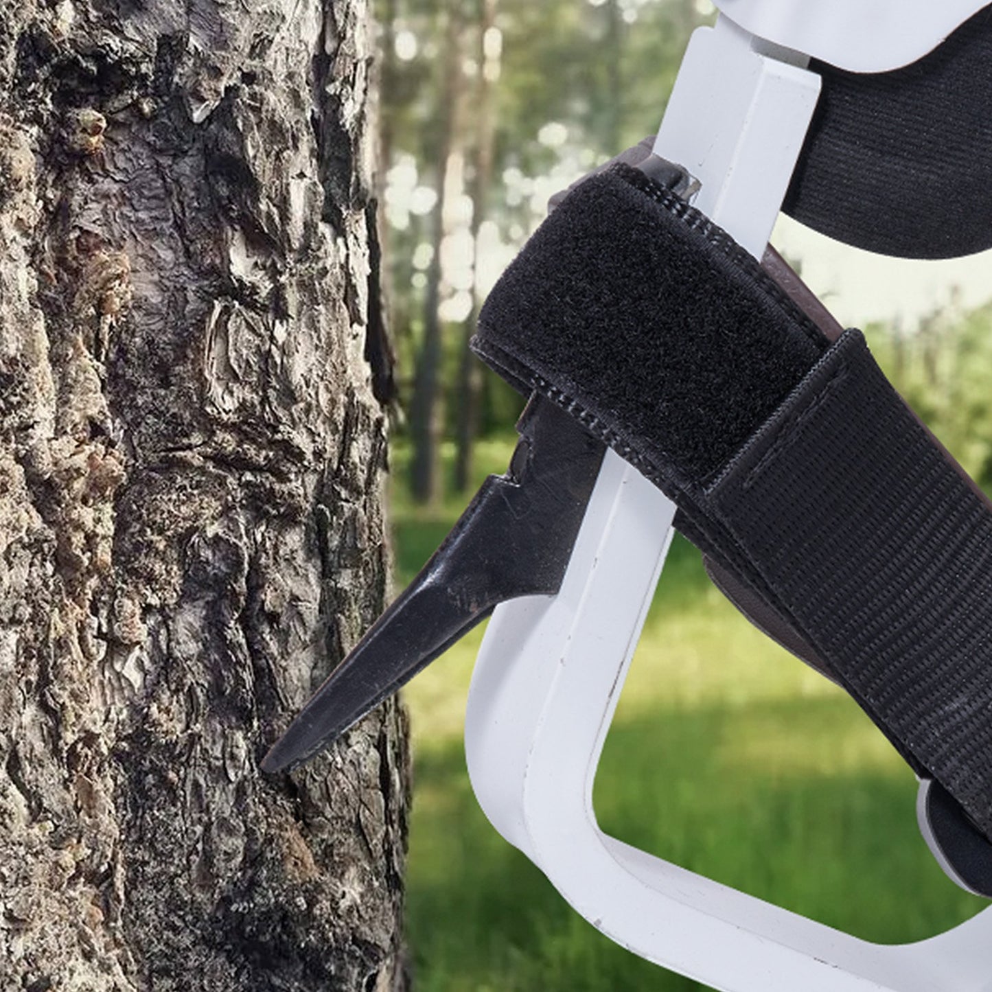 Tree Climbing Spikes, 1 Pair Aluminum Climbing Spurs, 350lbs Load Capacity Tree Climbing Gear with Straps and V952-PSZZYSDPKBLX0E055V0