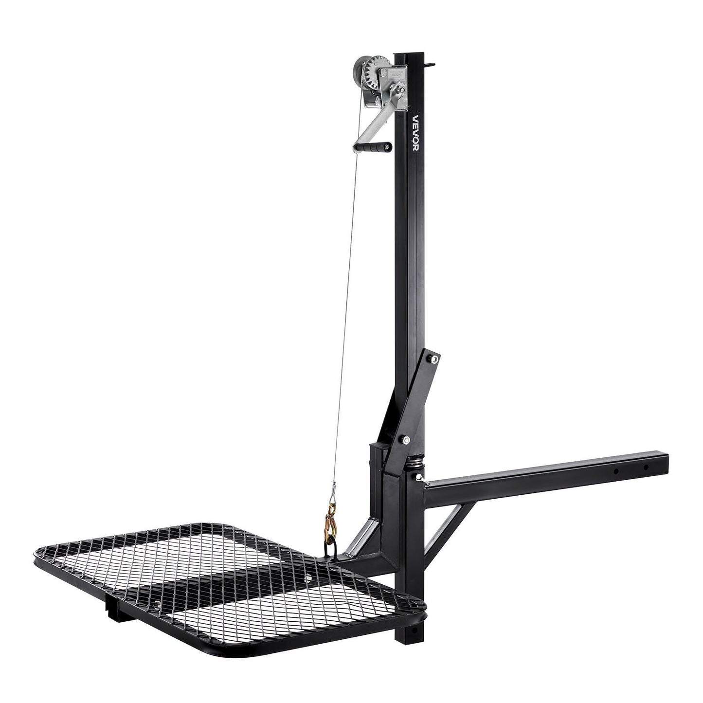 Hitch Deer Hoist with Lifting System Platform, 300 lbs Load Capacity, Game Hoist Winch Lift with 2-inch V952-PTSLSHL300LBWVV3H001V0
