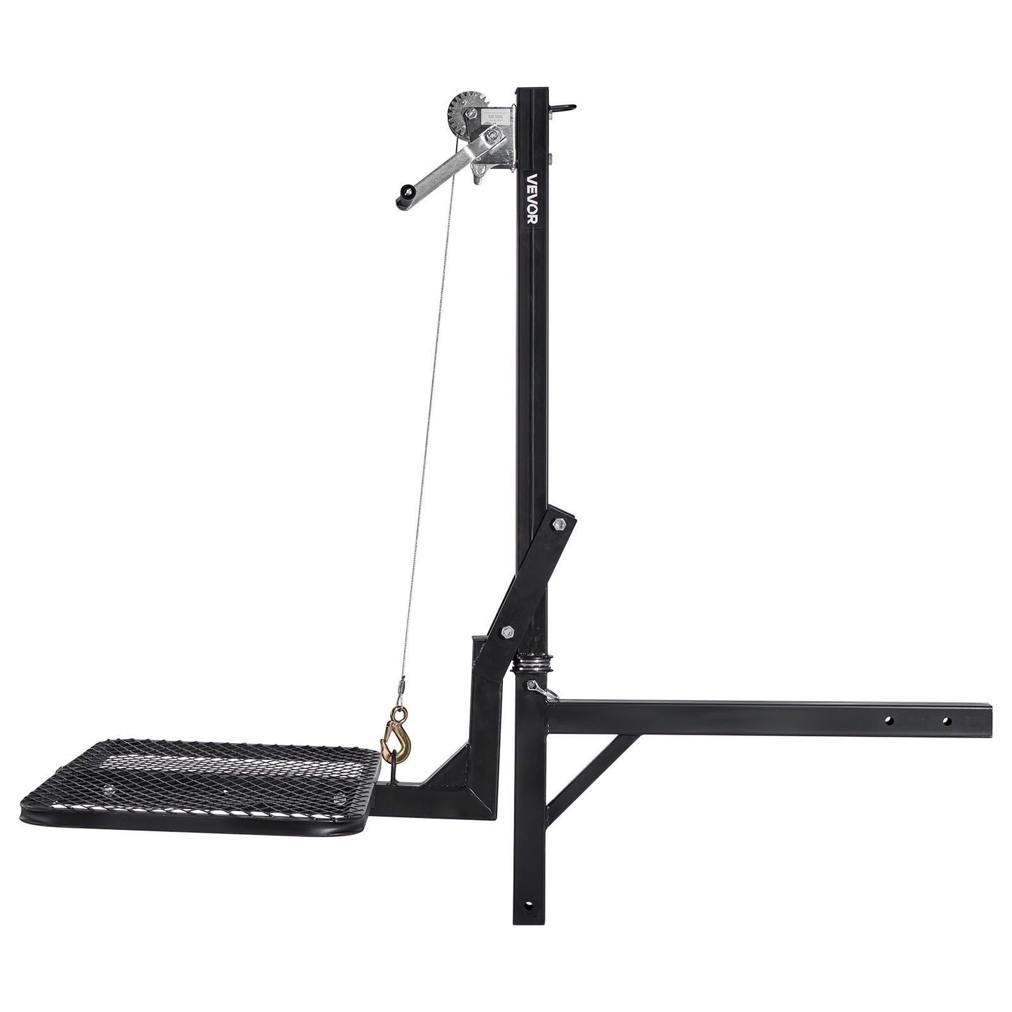 Hitch Deer Hoist with Lifting System Platform, 300 lbs Load Capacity, Game Hoist Winch Lift with 2-inch V952-PTSLSHL300LBWVV3H001V0