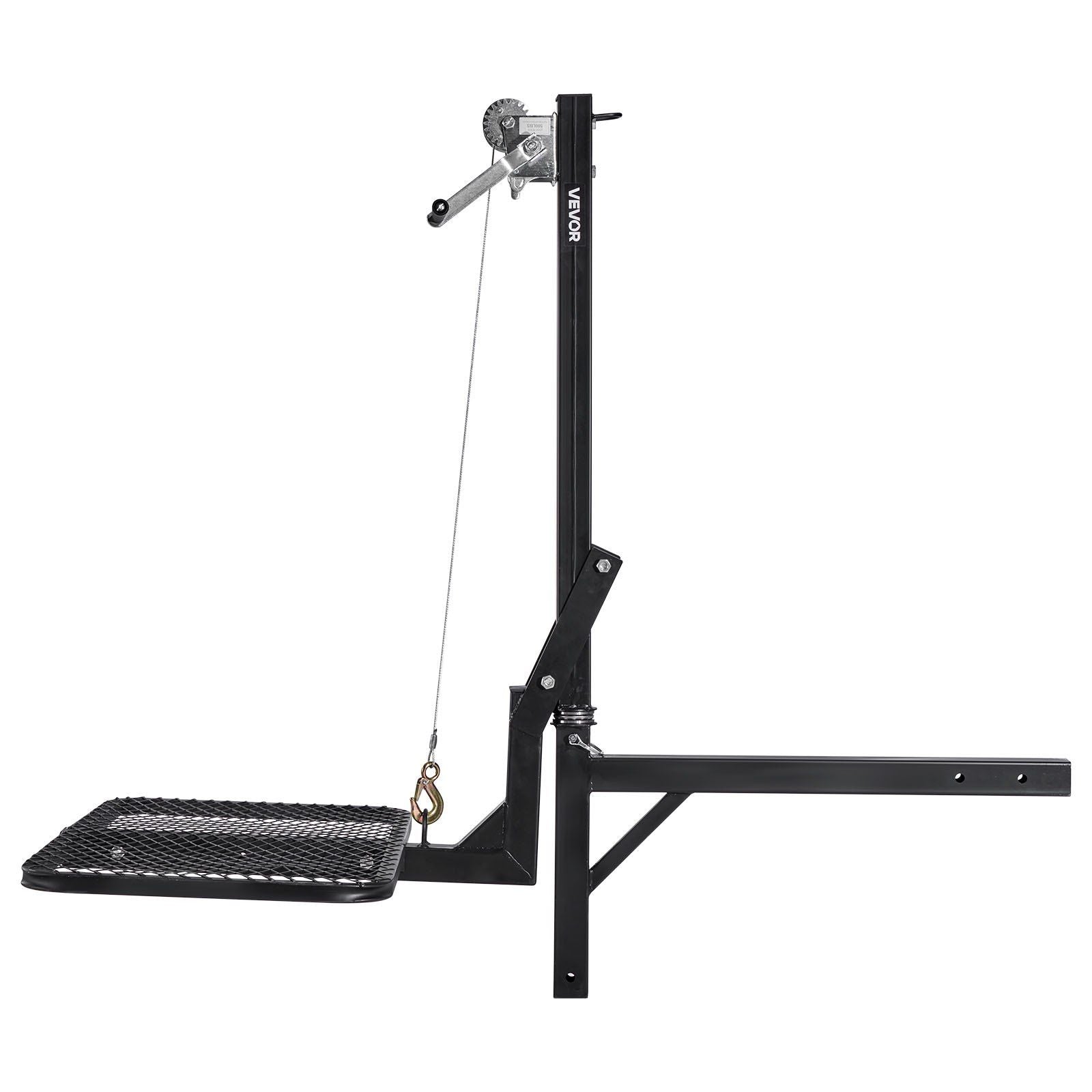 Hitch Deer Hoist with Lifting System Platform, 300 lbs Load Capacity, Game Hoist Winch Lift with 2-inch V952-PTSLSHL300LBWVV3H001V0