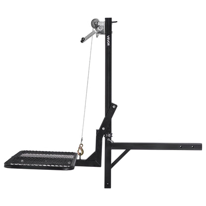 Hitch Deer Hoist with Lifting System Platform, 300 lbs Load Capacity, Game Hoist Winch Lift with 2-inch V952-PTSLSHL300LBWVV3H001V0