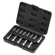 Torx Bit Socket Set, 13-Piece Star T8 - T60 Set, S2 Alloy Steel and Cr-V Steel, 1/4 in, 3/8 in, and 1/2 in V952-PTTT143812TO25MKPV0