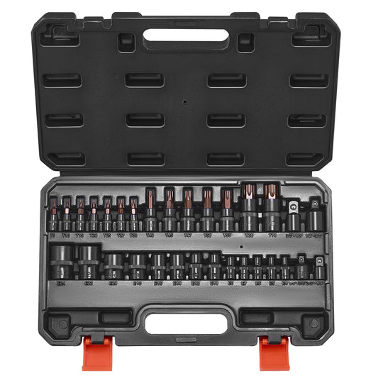 Torx Bit Socket and External Torx Socket Set 31-Piece T8-T70 and E4-E24 Steel V952-PTTT143812TORESE9V0
