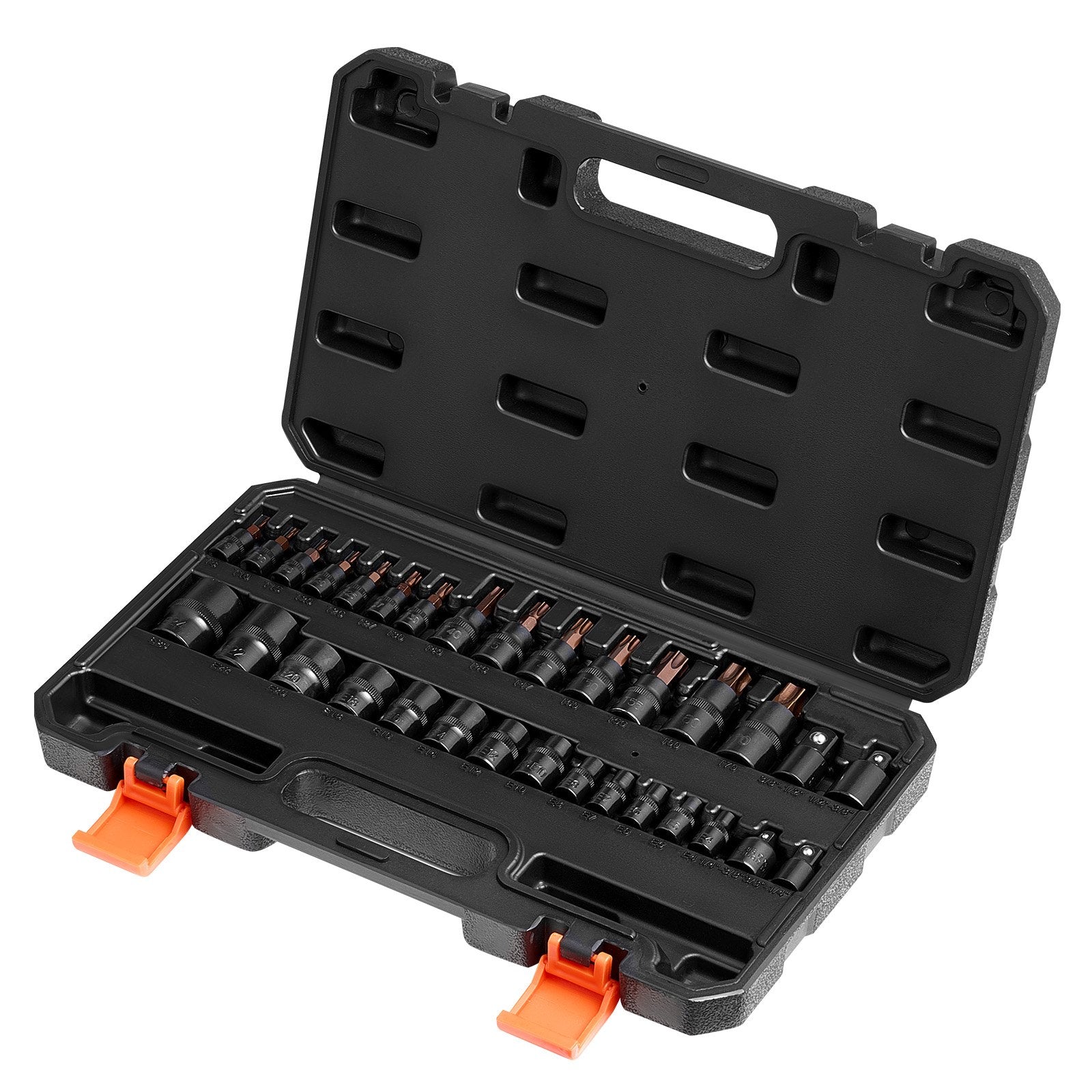 Torx Bit Socket and External Torx Socket Set 31-Piece T8-T70 and E4-E24 Steel V952-PTTT143812TORESE9V0