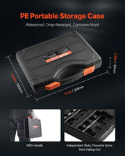 Torx Bit Socket and External Torx Socket Set, 60-Piece T6-T70, TT6-TT70, TP8-TP60, E4-E24, S2 Alloy Steel and V952-PTTT143812TOZF3DAV0