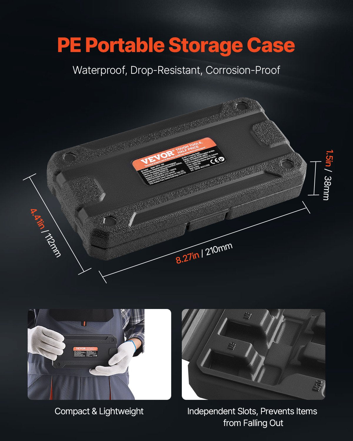 XZN Triple Square Spline Bit Socket Set 10-Piece M4-M18 Cr-V Steel Storage Case V952-PTTT143812XZUOMMXV0