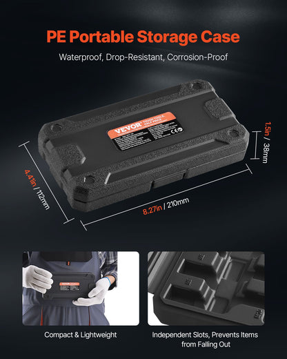 XZN Triple Square Spline Bit Socket Set 10-Piece M4-M18 Cr-V Steel Storage Case V952-PTTT143812XZUOMMXV0