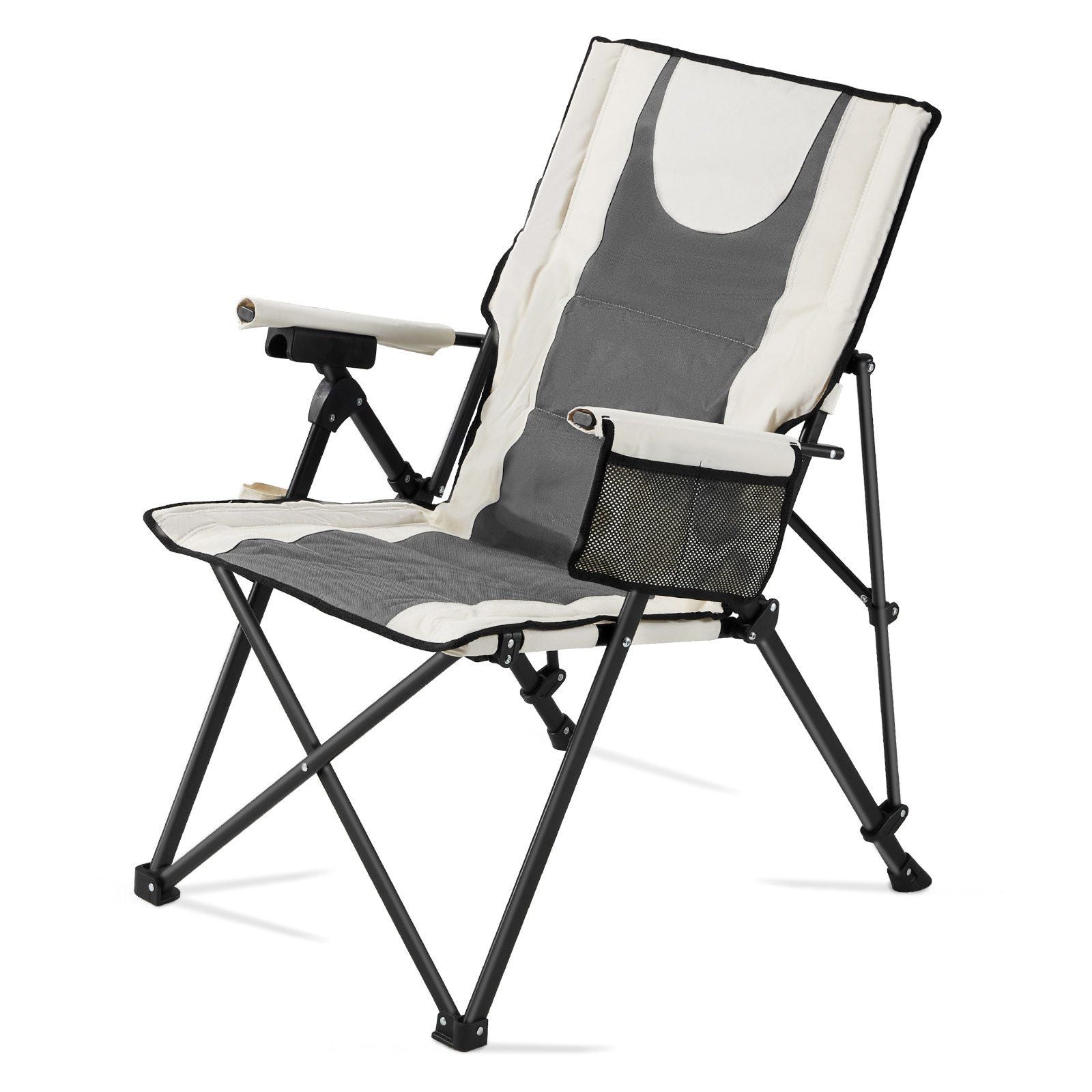 Folding Camping Chair, 3 Reclining Positions, Outdoor High Back Camping Chair, 260lbs Weight Capacity, Full V952-PTTYGBTYRDXHFQV64002V0