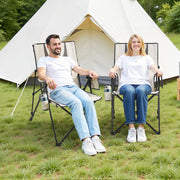 Folding Camping Chair, 3 Reclining Positions, Outdoor High Back Camping Chair, 260lbs Weight Capacity, Full V952-PTTYGBTYRDXHFQV64002V0