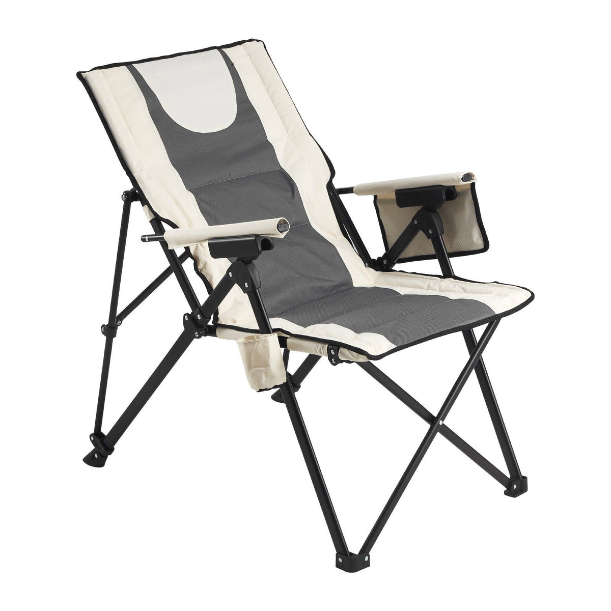 Folding Camping Chair, 3 Reclining Positions, Outdoor High Back Camping Chair, 260lbs Weight Capacity, Full V952-PTTYGBTYRDXHFQV64002V0
