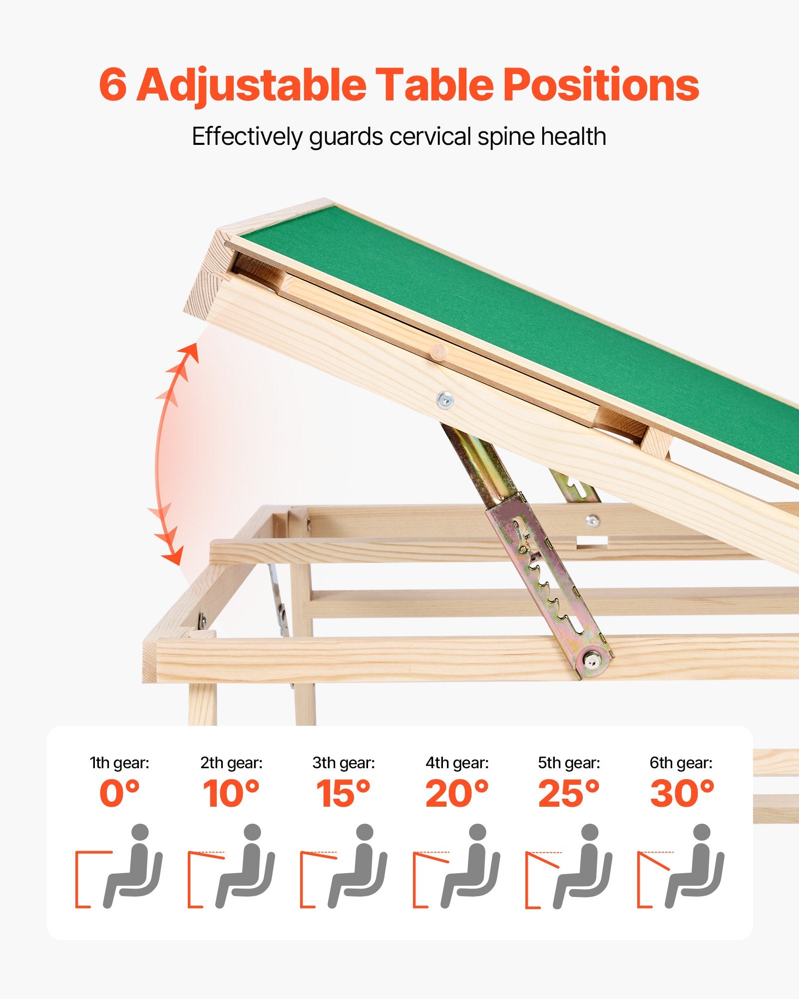 1500 Piece Puzzle Board with Folding Leg Portable Wooden Jigsaw 86x63cm V952-PTZ1500JXWGZNJKWJ001V0