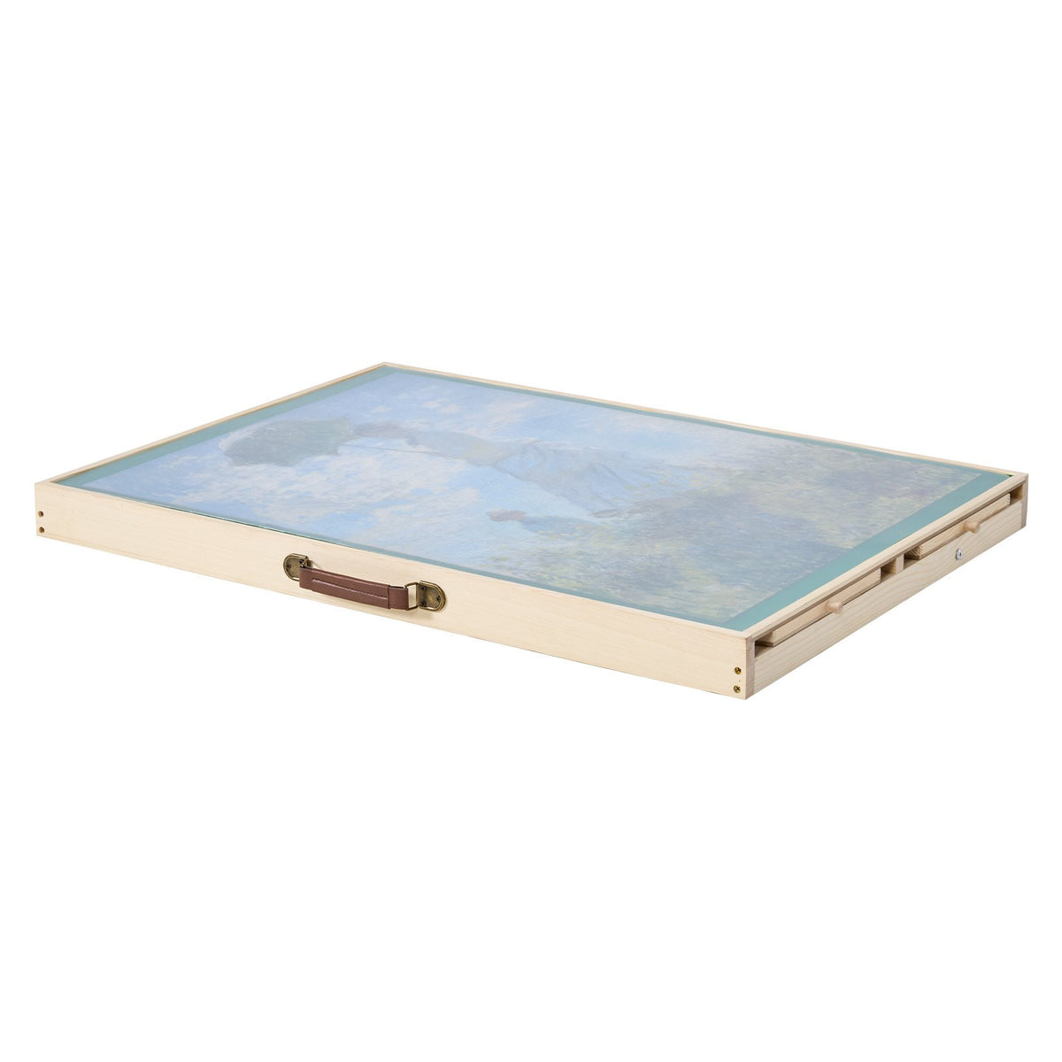 1500 Piece Puzzle Board with Folding Leg Portable Wooden Jigsaw 86x63cm V952-PTZ1500JXWGZNJKWJ001V0