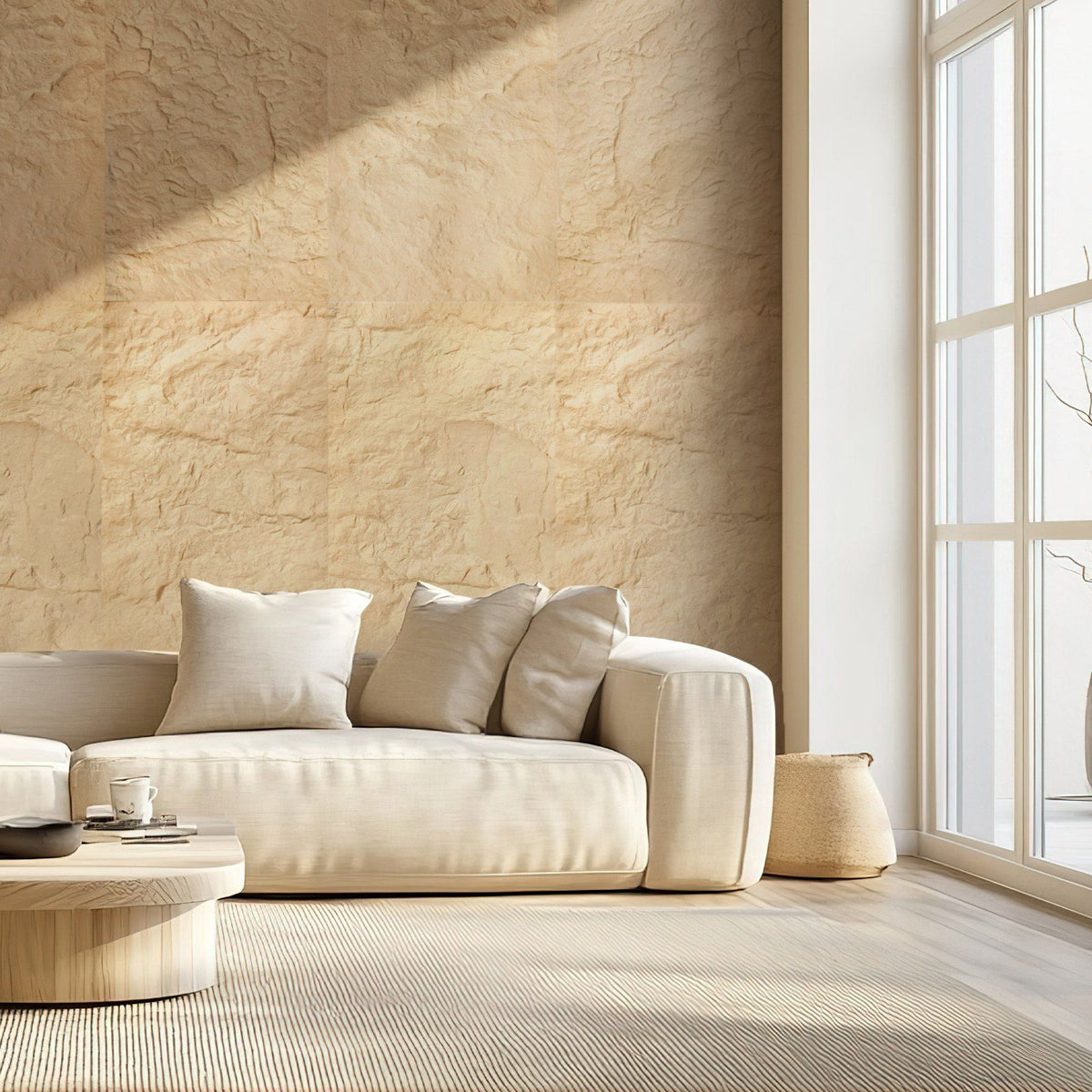 3D Wall Panels, 4 Pack 120 x 60 cm PU Natural Stone Imitation Wall Art Tiles, 2.97 m2 Coverage Accent Wall V952-PU3DQBTRFSFT8BTQ4V0