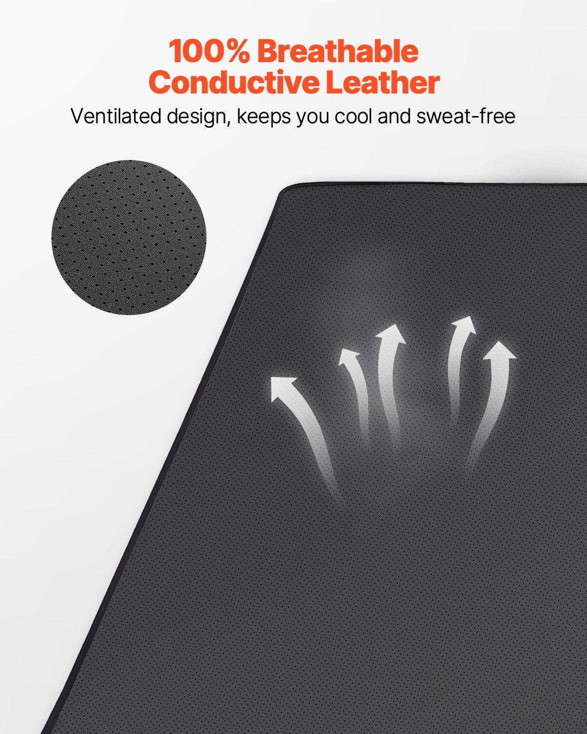 Grounding Mat, 680 x 990 mm Anti-Slip PU Leather Earthing Mat, with 15 Feet Grounding Cord, Grounding Pad for V952-PUPGDJDDPUPG906VDV0