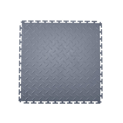 Garage Floor Tiles Interlocking, 16 Pack 513 x 513 x 5 mm Interlocking Modular Garage Flooring Tiles, Diamond V952-PVCLSCKDDPVC9AKRO001V0