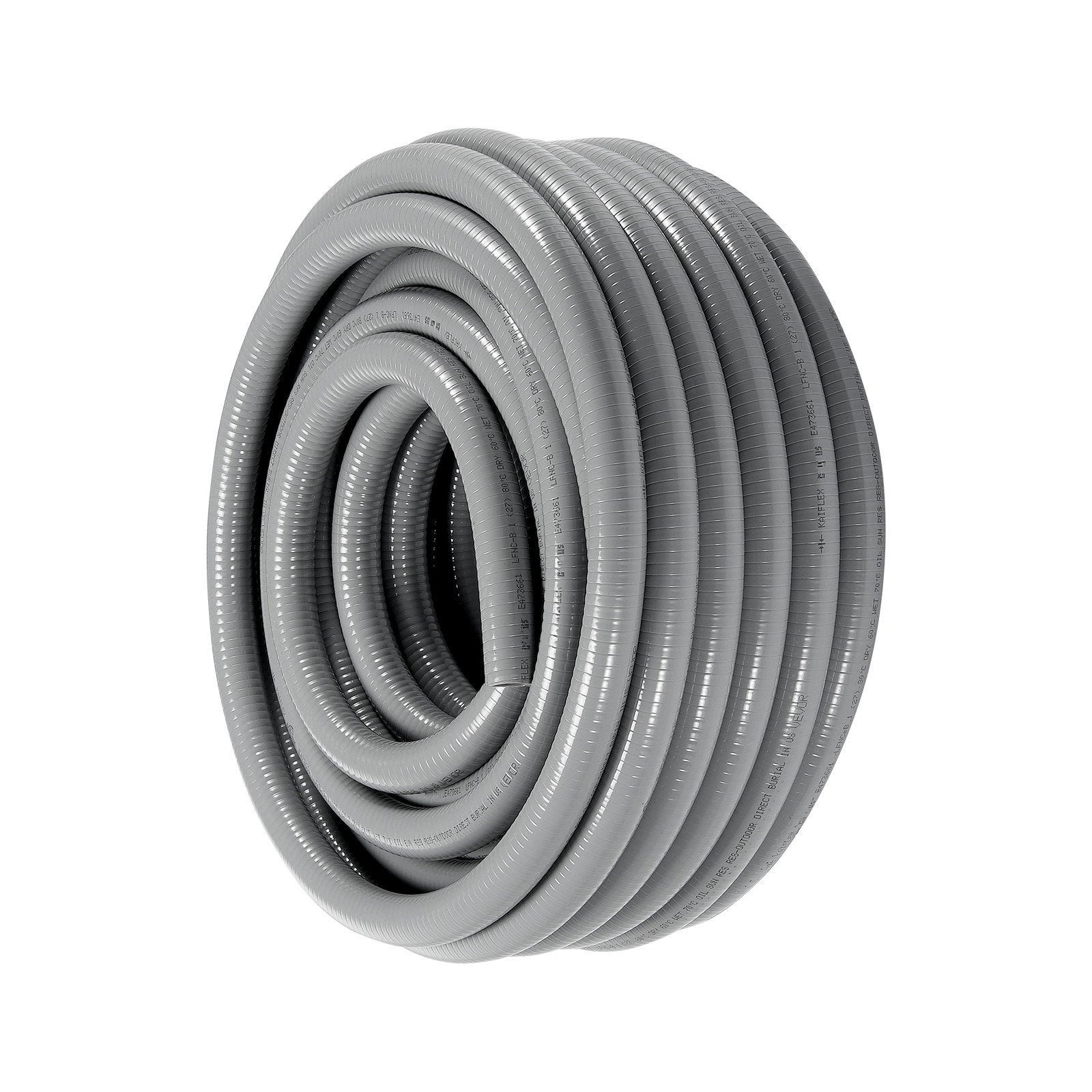 12.7 mm Flexible Electrical Conduit, 30.5 m, PVC Liquid-Tight Conduit Non-Metallic with 5 Straight and 5 V952-PVCYMDQDG1004Q1FJV0