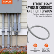 12.7 mm Flexible Electrical Conduit, 30.5 m, PVC Liquid-Tight Conduit Non-Metallic with 5 Straight and 5 V952-PVCYMDQDG1004Q1FJV0