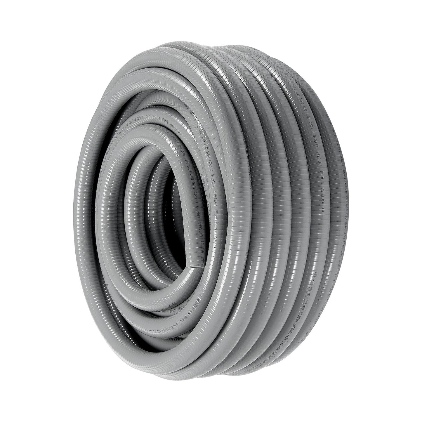 12.7 mm Flexible Electrical Conduit, 30.5 m, PVC Liquid-Tight Conduit Non-Metallic with 5 Straight and 5 V952-PVCYMDQDG1004Q1FJV0