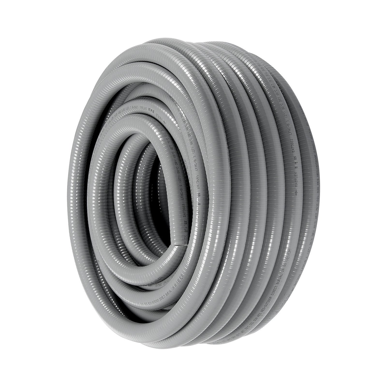 12.7 mm Flexible Electrical Conduit, 30.5 m, PVC Liquid-Tight Conduit Non-Metallic with 5 Straight and 5 V952-PVCYMDQDG1004Q1FJV0