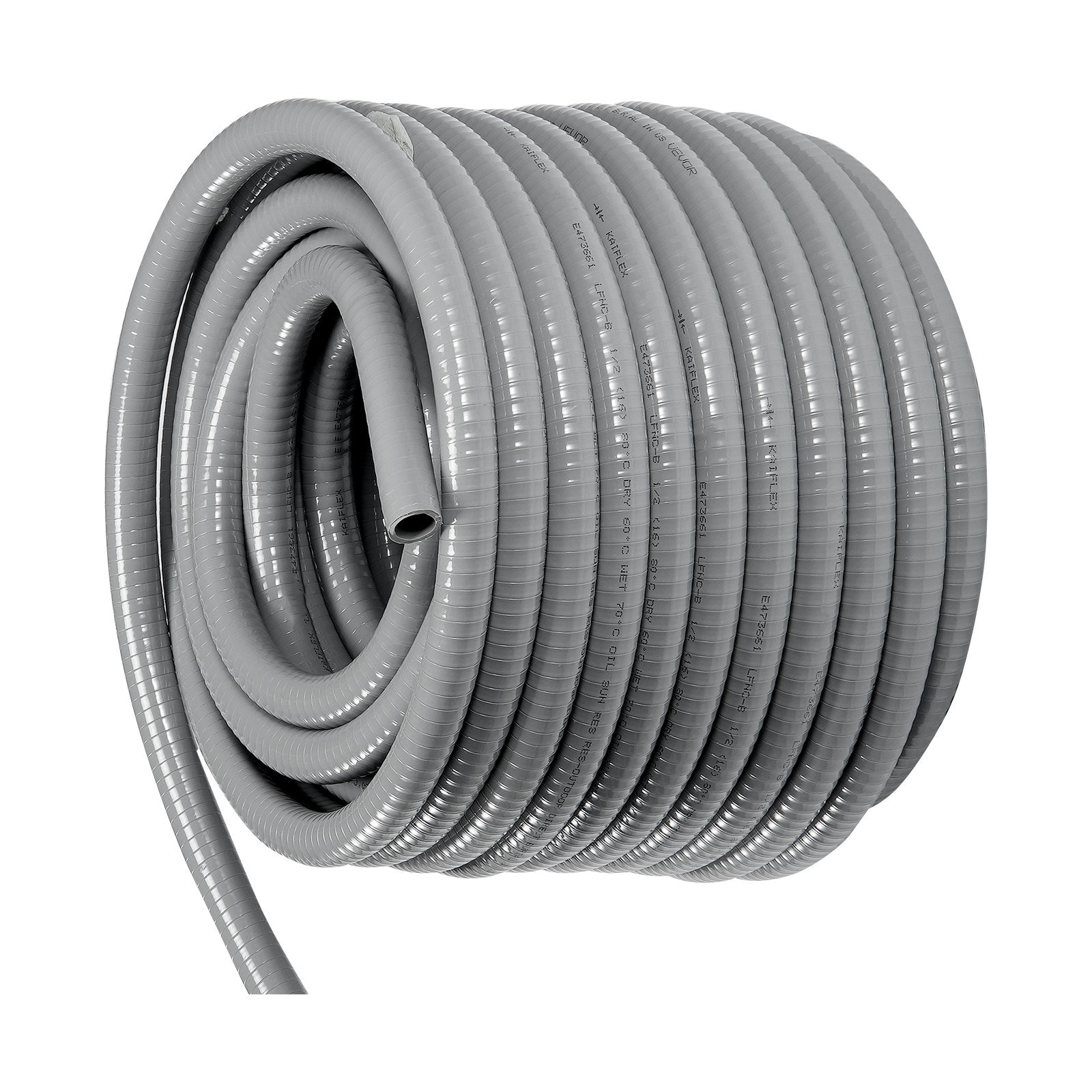 25.4 mm Flexible Electrical Conduit, 30.5 m, PVC Liquid-Tight Conduit Non-Metallic with 5 Straight and 5 V952-PVCYMDQDG1INFF00ZV0