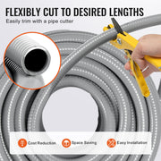 19.1 mm Flexible Electrical Conduit, 30.5 m, PVC Liquid-Tight Conduit Non-Metallic with 5 Straight and 5 V952-PVCYMDQDG34IIP87TV0