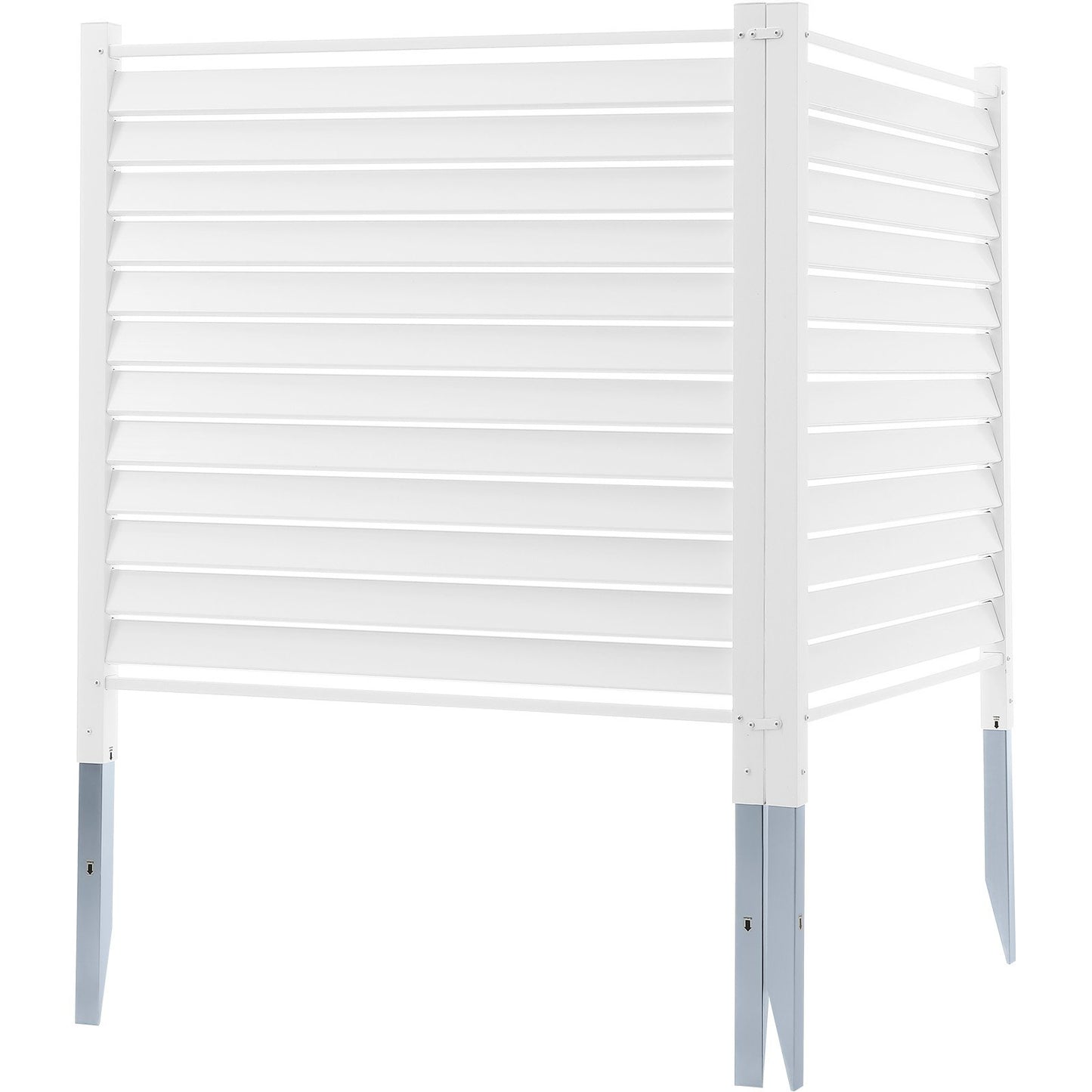 48" W x 48" H Vinyl Privacy Fence Panels, Air Conditioner Fence, Outdoor Privacy Screens for Trash Can, Pool V952-PVCYSWLMB48X1YA2SV0