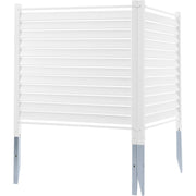 48" W x 48" H Vinyl Privacy Fence Panels, Air Conditioner Fence, Outdoor Privacy Screens for Trash Can, Pool V952-PVCYSWLMB48X1YA2SV0