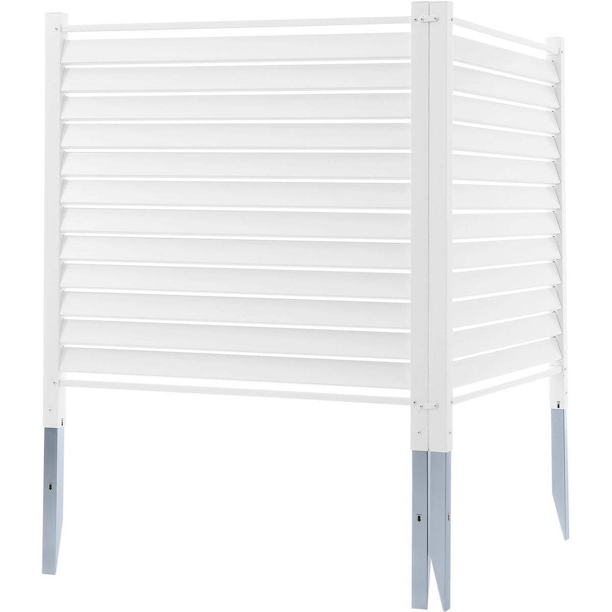 48" W x 48" H Vinyl Privacy Fence Panels, Air Conditioner Fence, Outdoor Privacy Screens for Trash Can, Pool V952-PVCYSWLMB48X1YA2SV0
