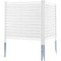 48" W x 48" H Vinyl Privacy Fence Panels, Air Conditioner Fence, Outdoor Privacy Screens for Trash Can, Pool V952-PVCYSWLMB48X1YA2SV0