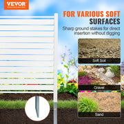 48" W x 48" H Vinyl Privacy Fence Panels, Air Conditioner Fence, Outdoor Privacy Screens for Trash Can, Pool V952-PVCYSWLMB48X1YA2SV0