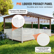 48" W x 48" H Vinyl Privacy Fence Panels, Air Conditioner Fence, Outdoor Privacy Screens for Trash Can, Pool V952-PVCYSWLMB48X1YA2SV0