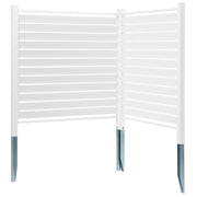 48" W x 48" H Vinyl Privacy Fence Panels, Air Conditioner Fence, Outdoor Privacy Screens for Trash Can, Pool V952-PVCYSWLMB48X1YA2SV0