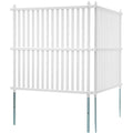 1.22m W x 1.22m H Vinyl Privacy Fence Panels, Air Conditioner Fence, Outdoor Privacy Screens for Trash Can, V952-PVCYSWLMB48X9JS2HV0