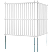1.22m W x 1.22m H Vinyl Privacy Fence Panels, Air Conditioner Fence, Outdoor Privacy Screens for Trash Can, V952-PVCYSWLMB48X9JS2HV0