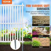 1.22m W x 1.22m H Vinyl Privacy Fence Panels, Air Conditioner Fence, Outdoor Privacy Screens for Trash Can, V952-PVCYSWLMB48X9JS2HV0