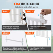 1.22m W x 1.22m H Vinyl Privacy Fence Panels, Air Conditioner Fence, Outdoor Privacy Screens for Trash Can, V952-PVCYSWLMB48X9JS2HV0