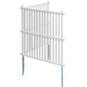 1.22m W x 1.22m H Vinyl Privacy Fence Panels, Air Conditioner Fence, Outdoor Privacy Screens for Trash Can, V952-PVCYSWLMB48X9JS2HV0