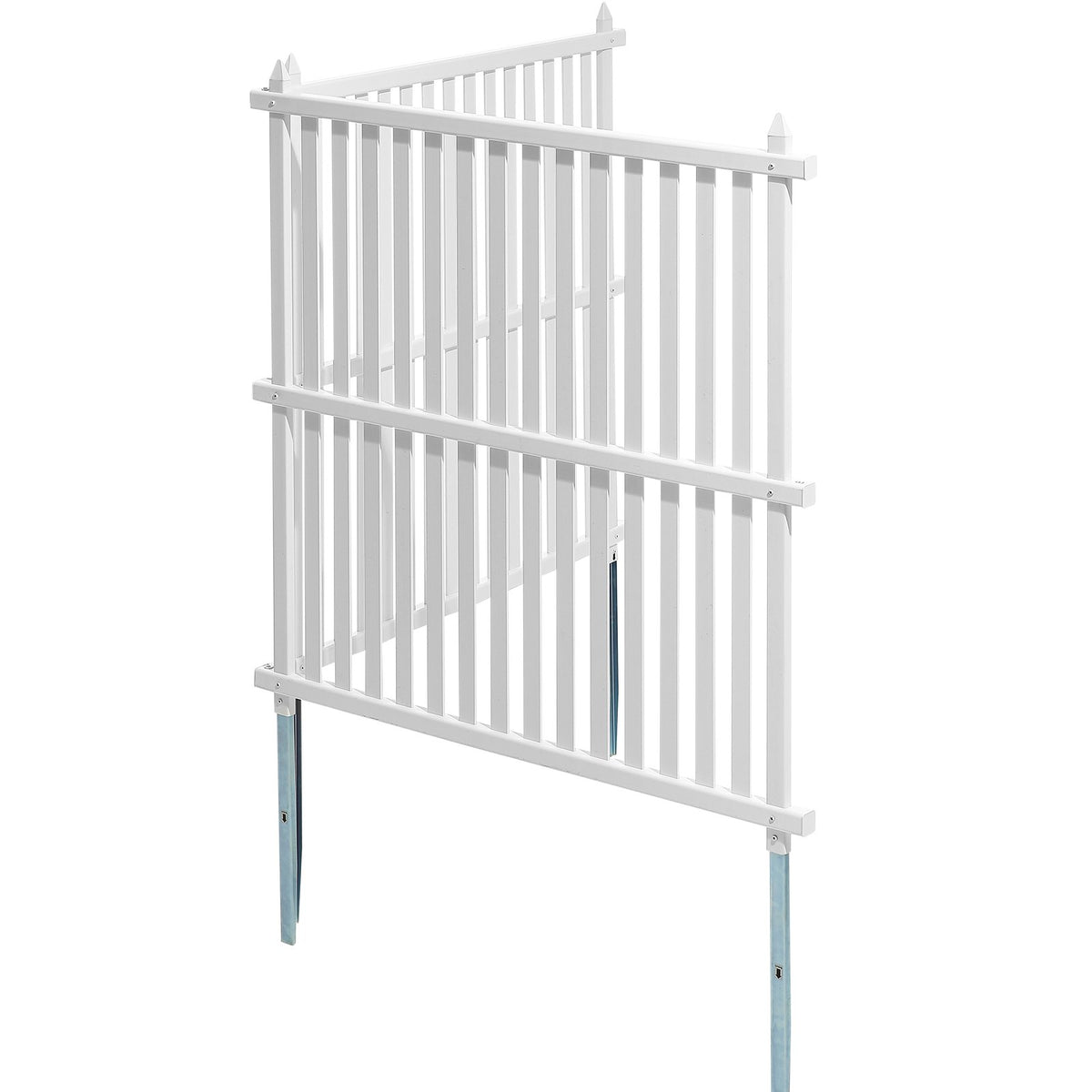 1.22m W x 1.22m H Vinyl Privacy Fence Panels, Air Conditioner Fence, Outdoor Privacy Screens for Trash Can, V952-PVCYSWLMB48X9JS2HV0