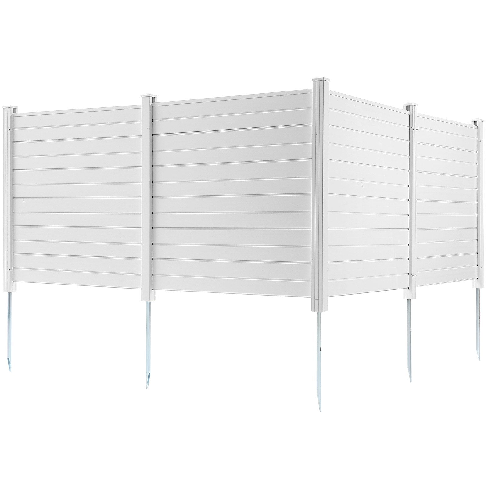 Outdoor Privacy Screens, 50" W x 50" H Air Conditioner Fence, Pool Equipment Enclosure, Horizontal Vinyl V952-PVCYSWLMB50XGXYIGV0