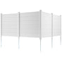 Outdoor Privacy Screens, 50" W x 50" H Air Conditioner Fence, Pool Equipment Enclosure, Horizontal Vinyl V952-PVCYSWLMB50XGXYIGV0