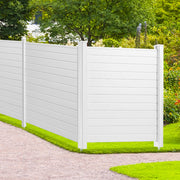Outdoor Privacy Screens, 50" W x 50" H Air Conditioner Fence, Pool Equipment Enclosure, Horizontal Vinyl V952-PVCYSWLMB50XGXYIGV0